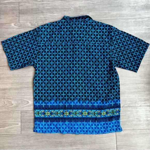 Y2K Deadstock Men’s No Boundaries Surf Beach Hawaiian Button Down Shirt Size M - Picture 3 of 5